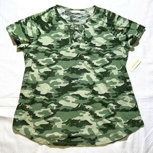 NWT Bobbie Brooks Camo Shirt.
